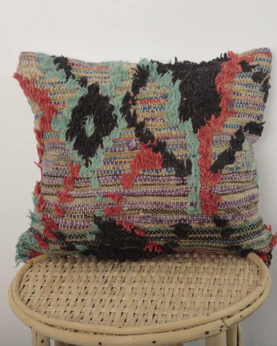 Moroccan abstract kilim pillow