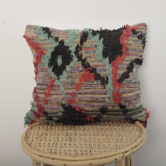 Moroccan abstract kilim pillow
