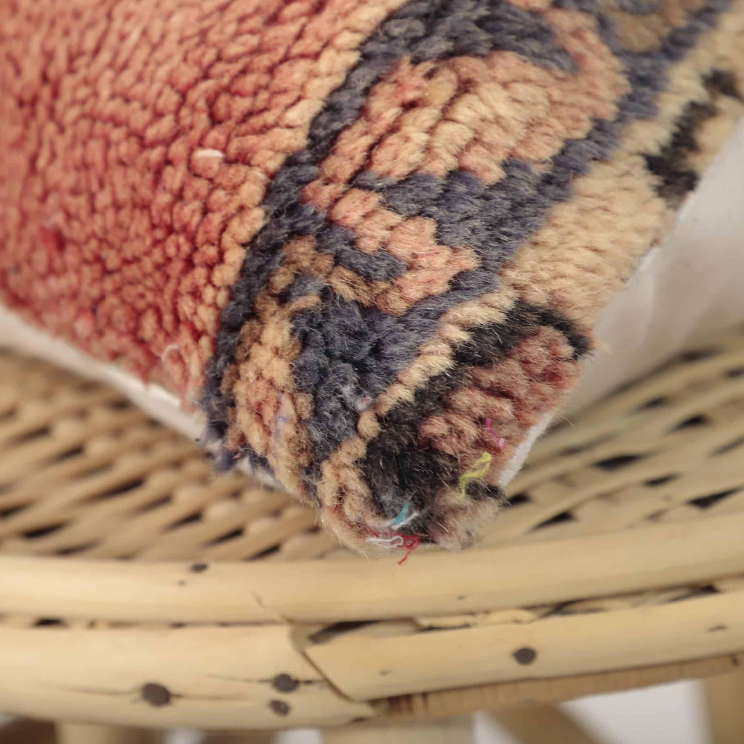 Berber Moroccan Pillow 46x45 cm – Handmade Vintage Cushion for Boho Home Décor - Image 2