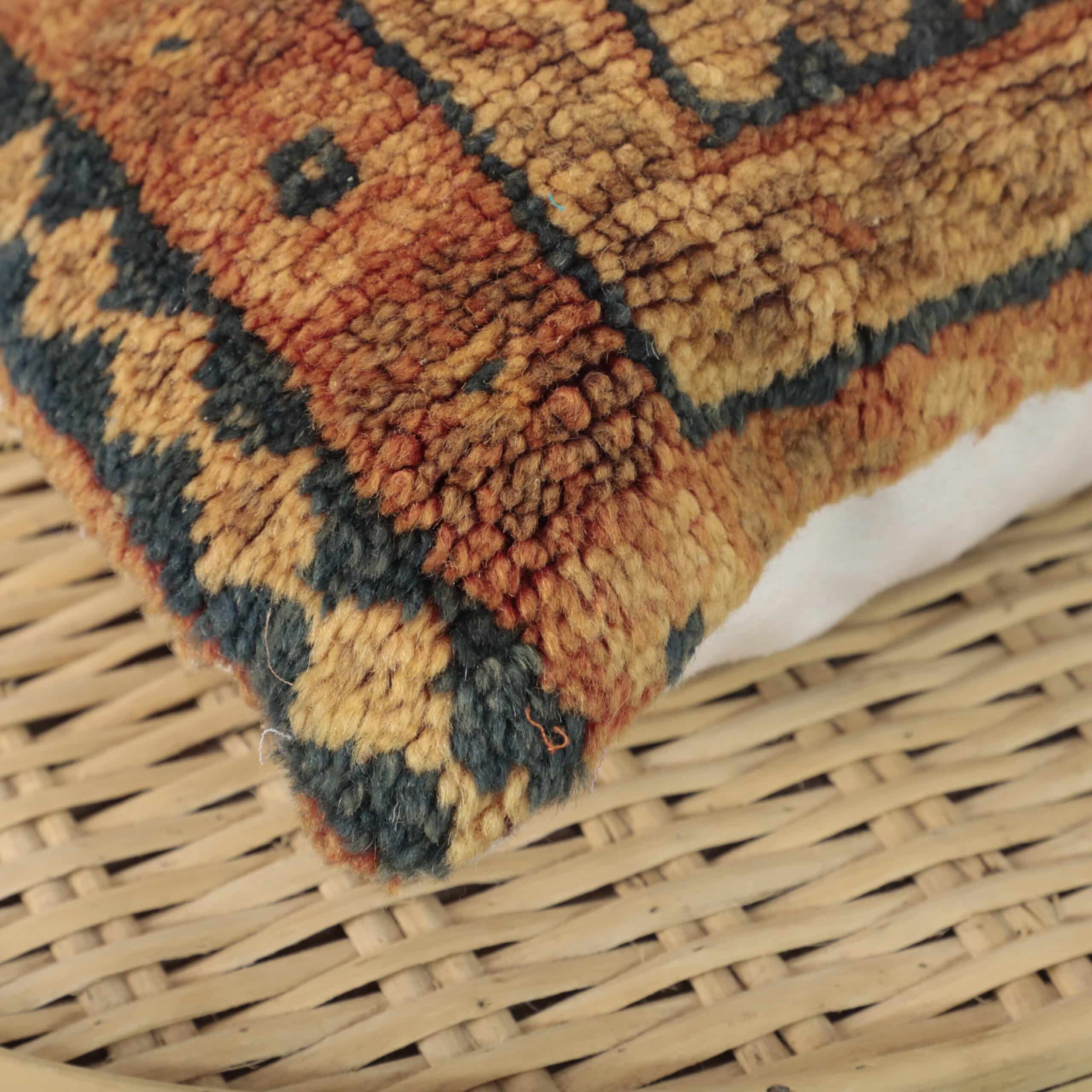 Moroccan Square Pillow 40x40 cm – Handmade Vintage Berber Cushion - Image 4