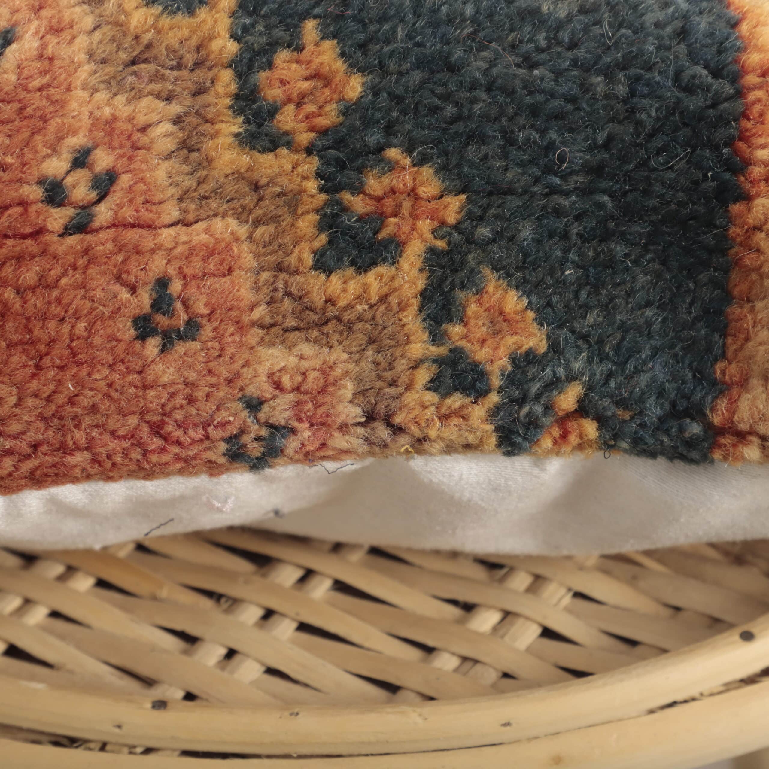 Moroccan Square Pillow 40x40 cm – Handmade Vintage Berber Cushion - Image 8