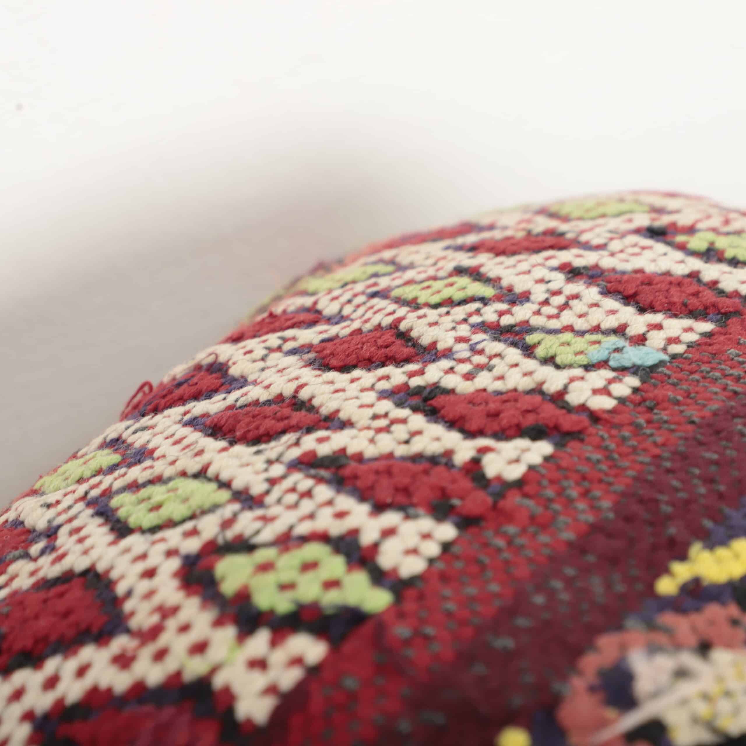 Moroccan Tribal Pillow 41x39 cm – Handmade Berber Cushion with Geometric Patterns - Image 6