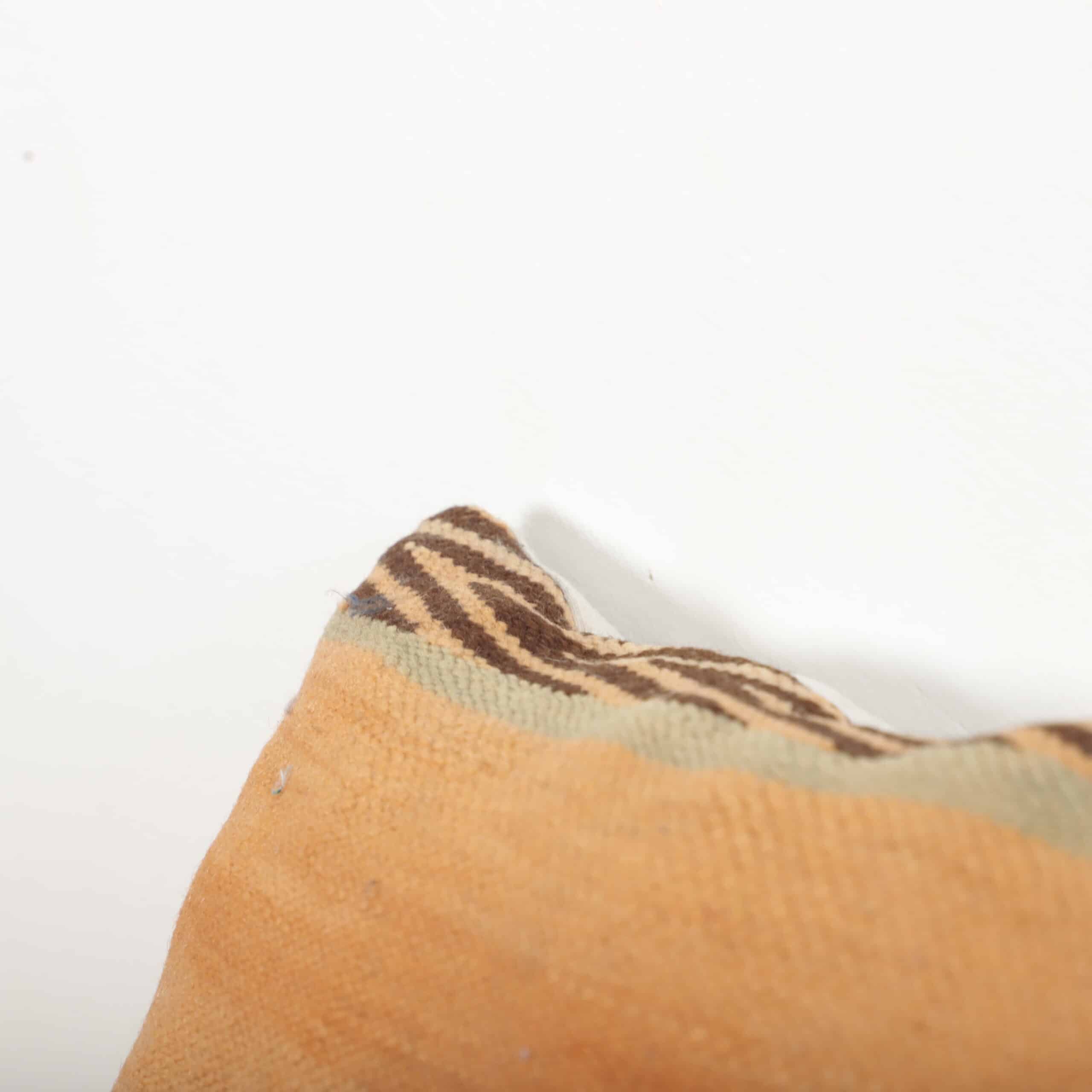 Moroccan Kilim Pillow Cover 40x37 cm – Handmade Berber Cushion in Warm Tones - Image 2