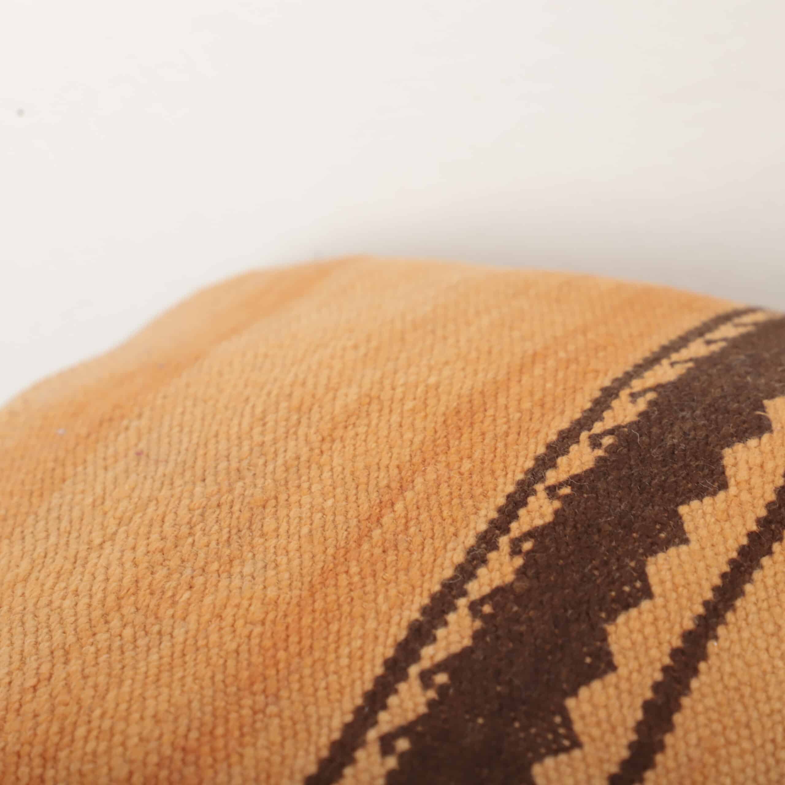 Moroccan Kilim Pillow Cover 40x37 cm – Handmade Berber Cushion in Warm Tones - Image 7