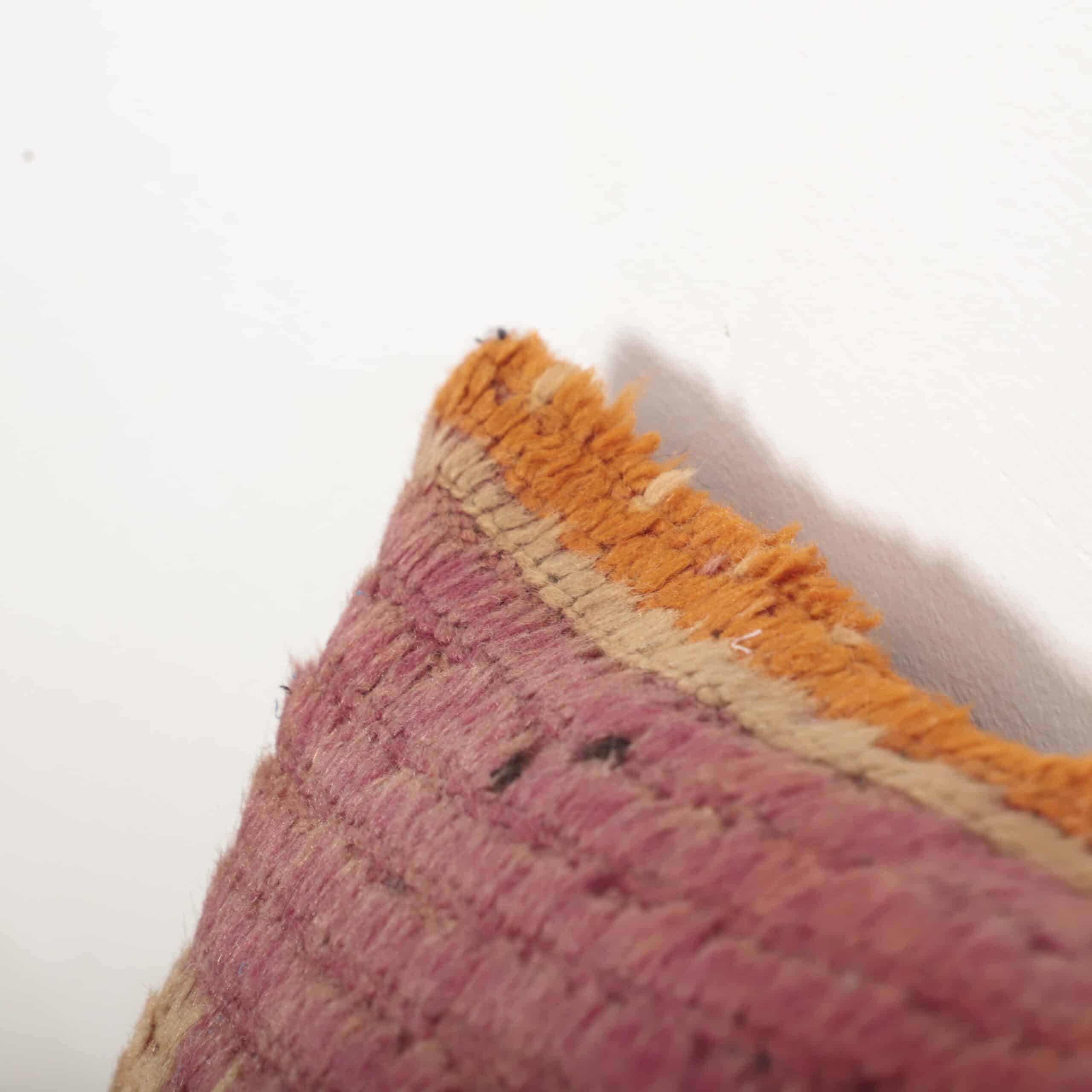 Vintage Moroccan Pillow 43x32 cm – Handmade Berber Cushion in Warm Tones - Image 2