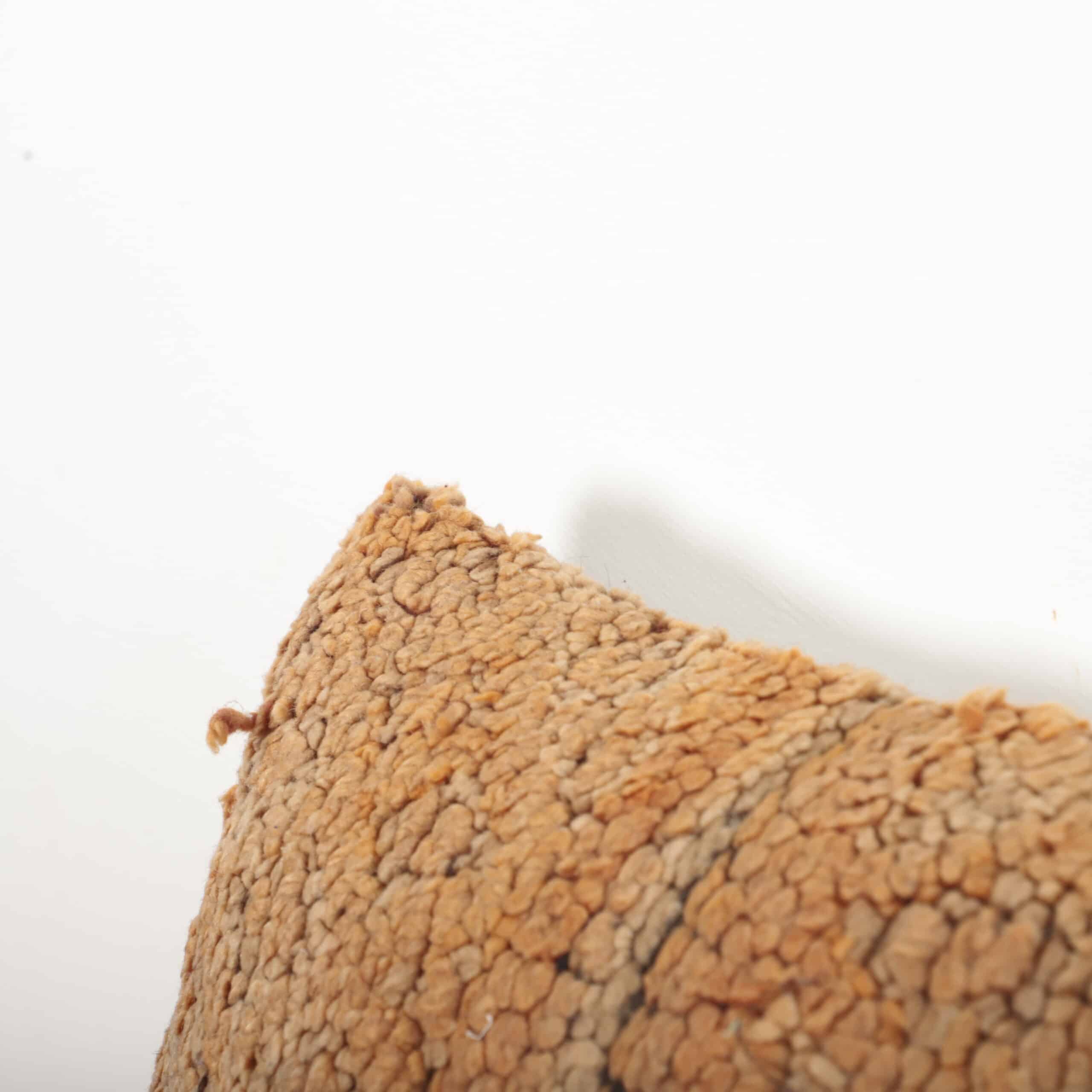 Moroccan Wool Pillow 44x42 cm – Handmade Berber Cushion in Warm Earth Tones - Image 5