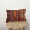 Moroccan kilim lumbar pillow