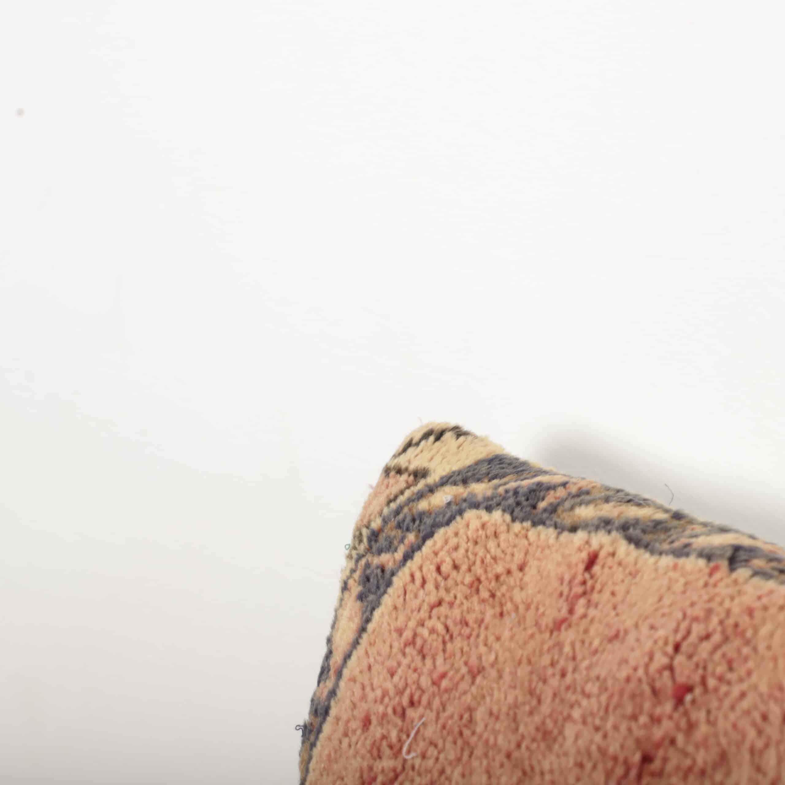 Terracotta Moroccan Berber Pillow 46x46 cm – Handmade Vintage Wool Cushion - Image 5