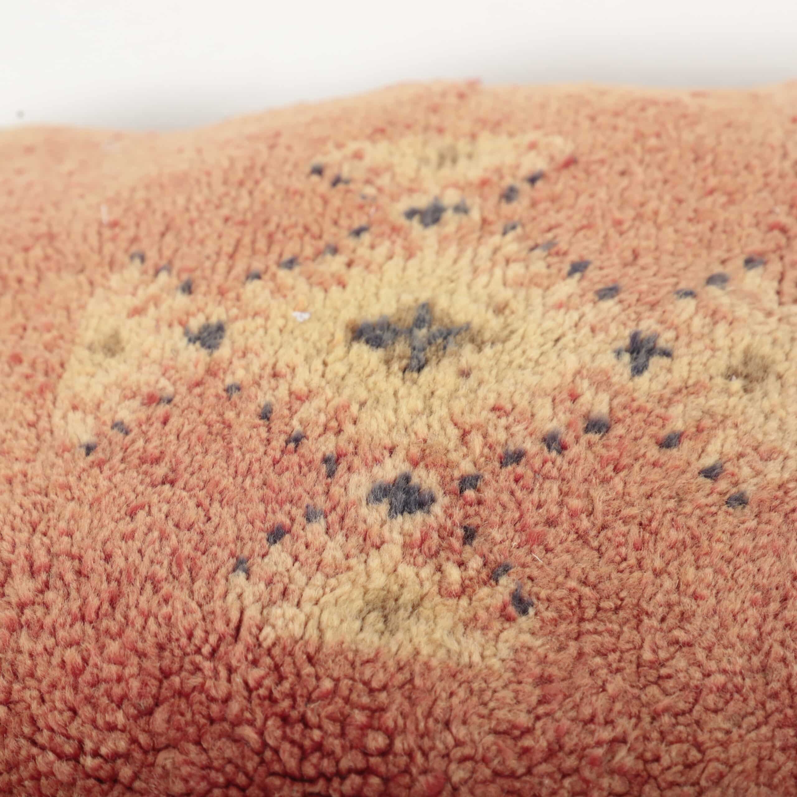 Terracotta Moroccan Berber Pillow 46x46 cm – Handmade Vintage Wool Cushion - Image 7