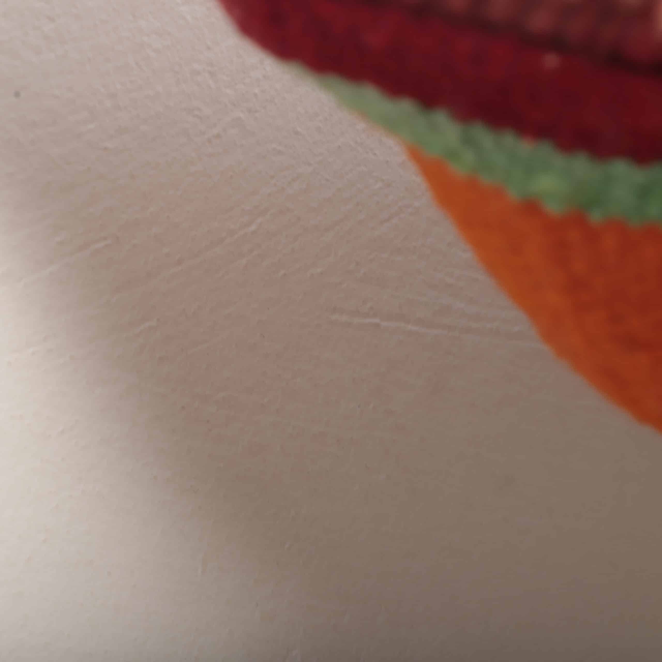 Moroccan Boujaad Wool Pillow 44x40 cm – Handmade Vintage Red Berber Cushion - Image 6