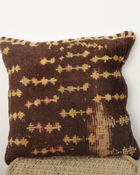 Moroccan brown Berber pillow