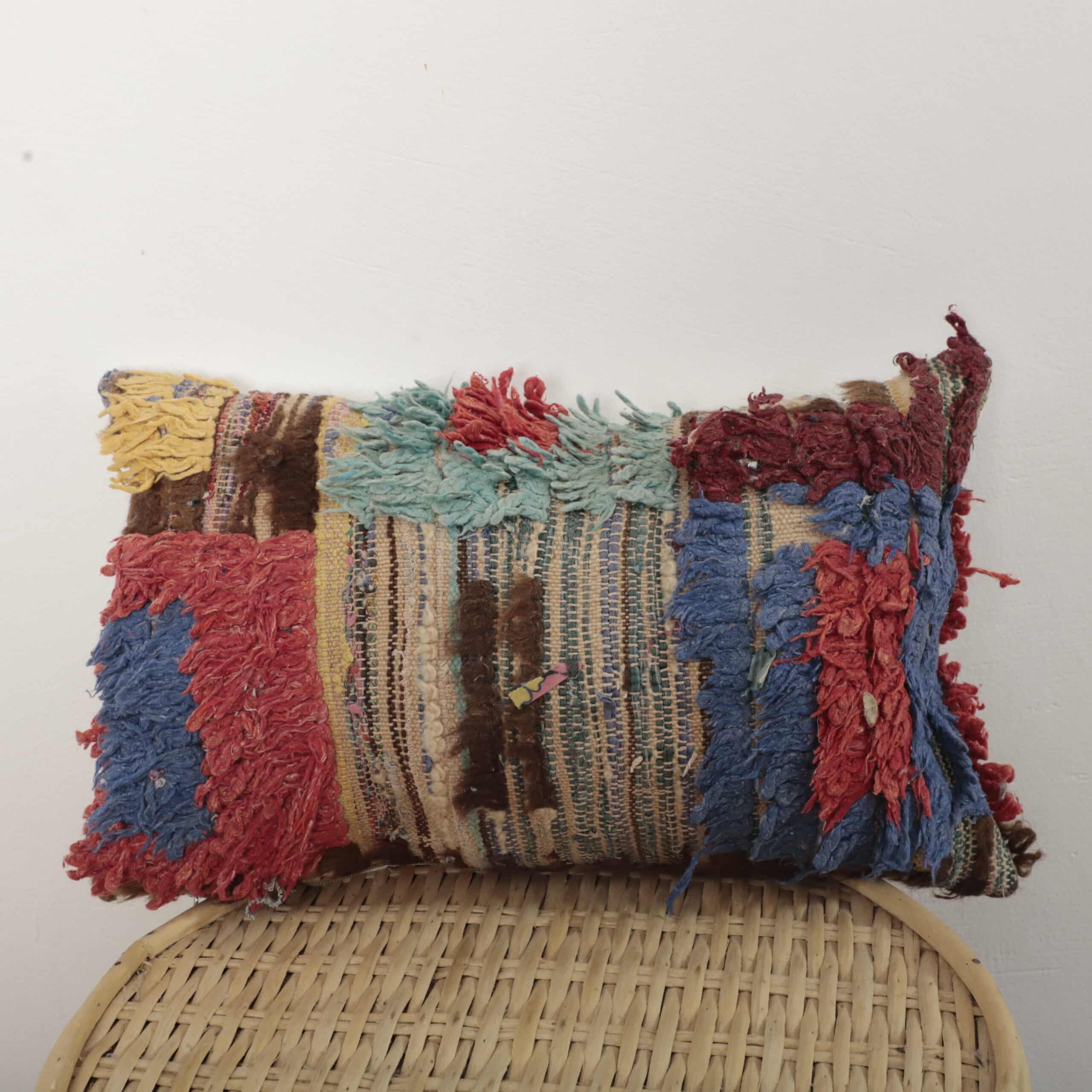 Moroccan wool pillow