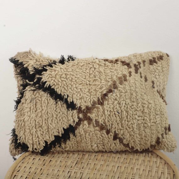 Moroccan wool pillow
