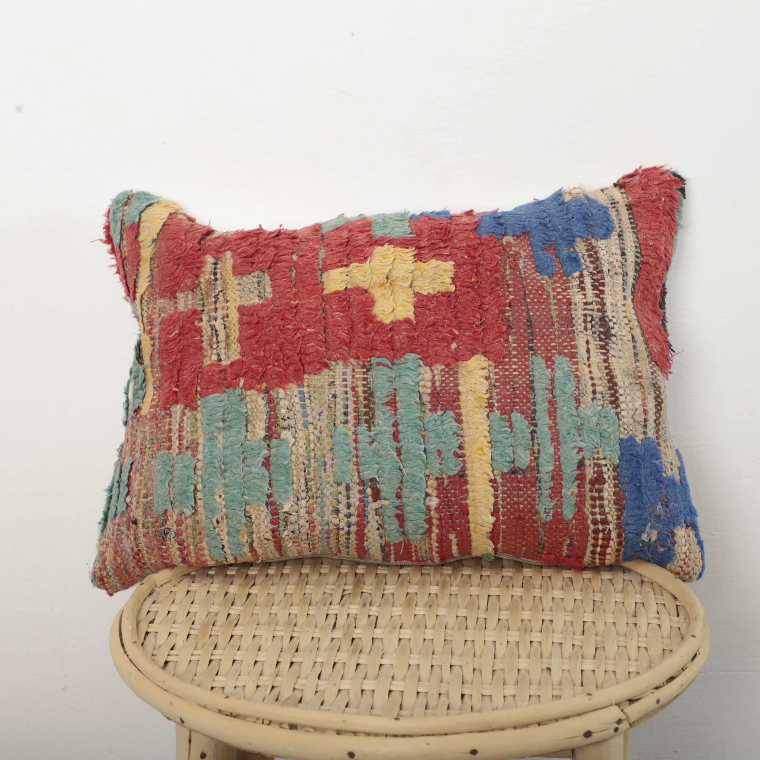 Boucherouite Moroccan pillow