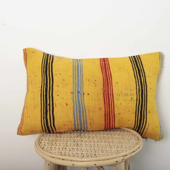 Moroccan kilim lumbar pillow