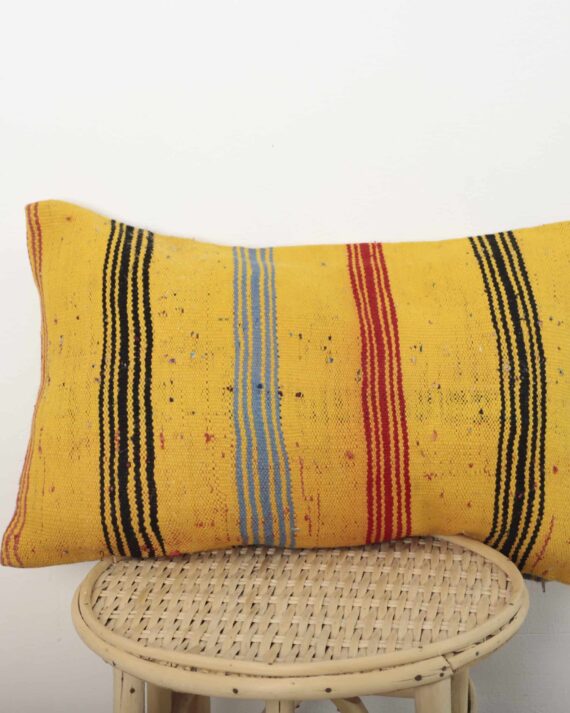 Moroccan kilim lumbar pillow