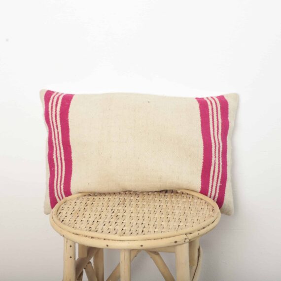 Moroccan striped pillow