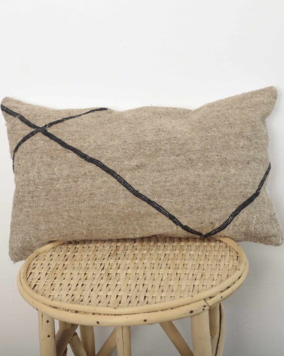 Beige Moroccan pillow