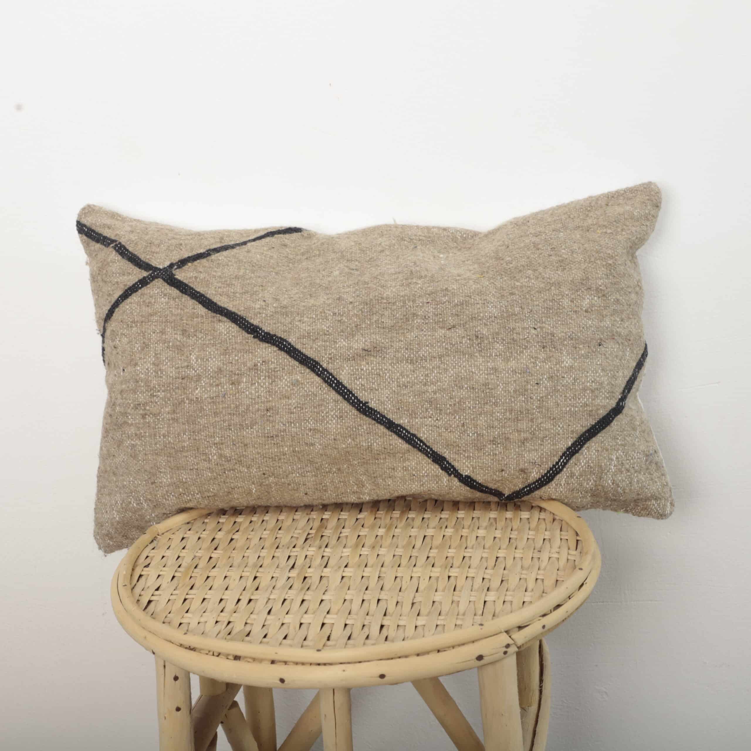 Beige Moroccan pillow