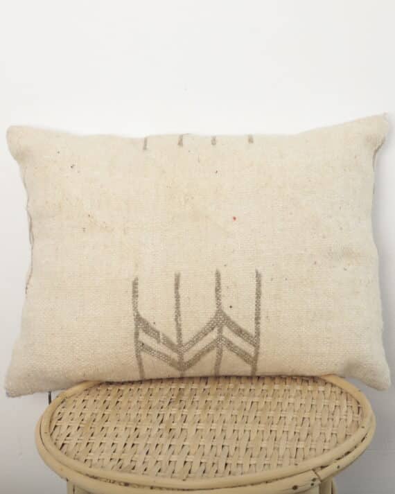 Neutral Moroccan pillow