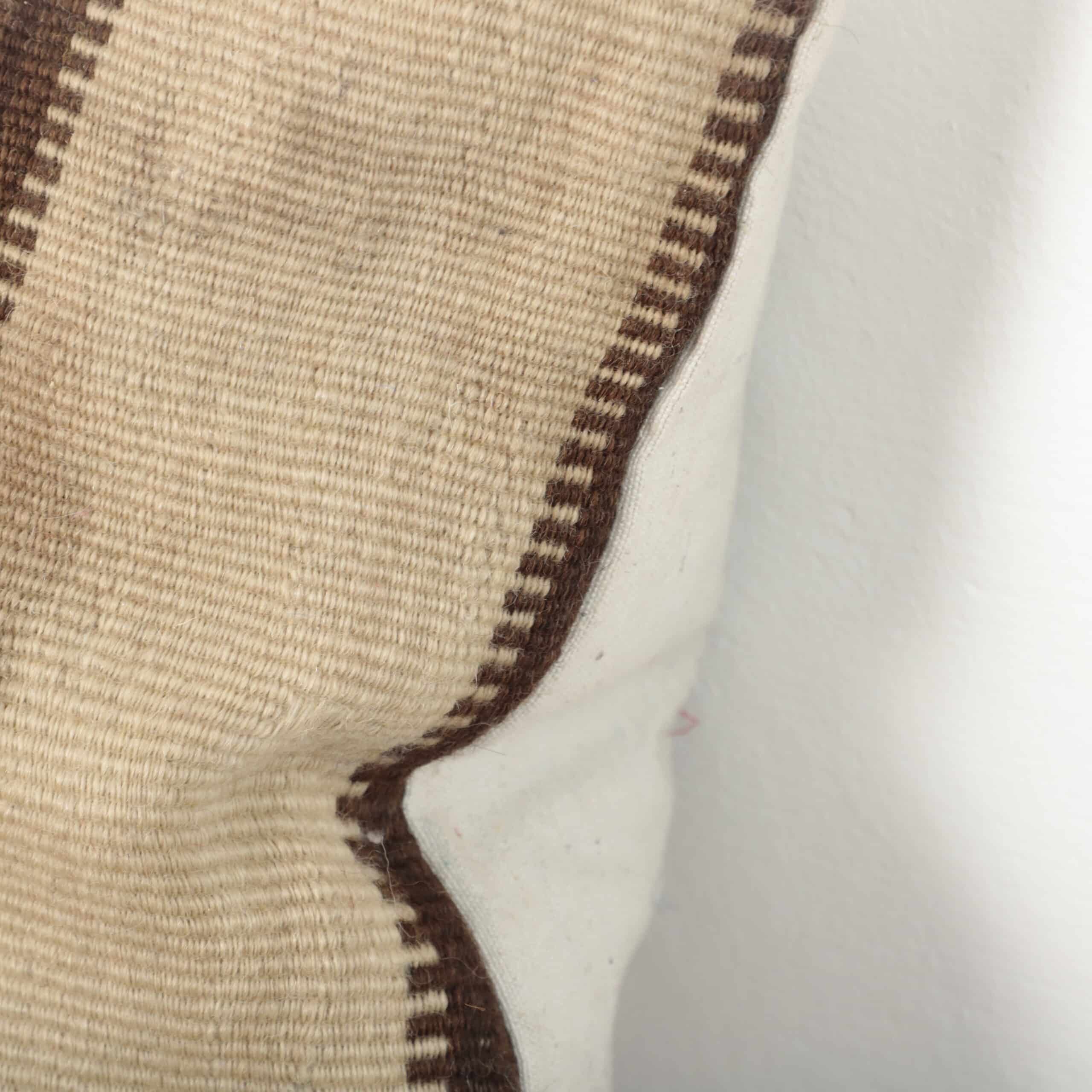 Vintage Moroccan Rug Pillow 51x35 cm – Handmade Textured Berber Cushion - Image 4