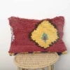 Striped Moroccan Berber Pillow 57×39 cm – Handmade Wool Cushion