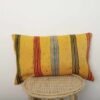 Yellow Moroccan Striped Pillow