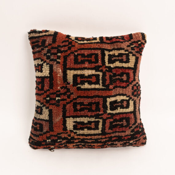 Moroccan Striped Pillow – Handmade Vintage Cushion